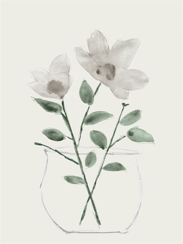 Bowl Vase Florals - Neutral - Belle Poesia
