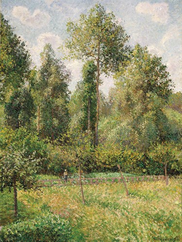 Poplars, Éragny - Camille Pissarro