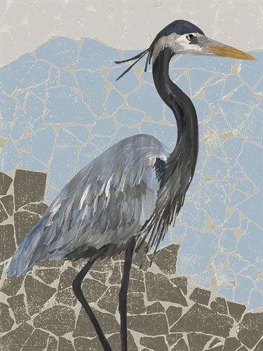 Mosaic Heron - Rest - Belle Poesia