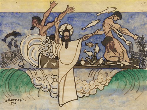 The Miraculous Fish - Jan Toorop