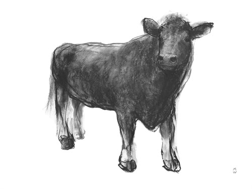 Farmyard Sketch - Cattle - Manny Woodard