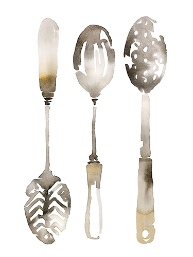 Kitchen Utensils - Spoons - Ingrid Muskovy