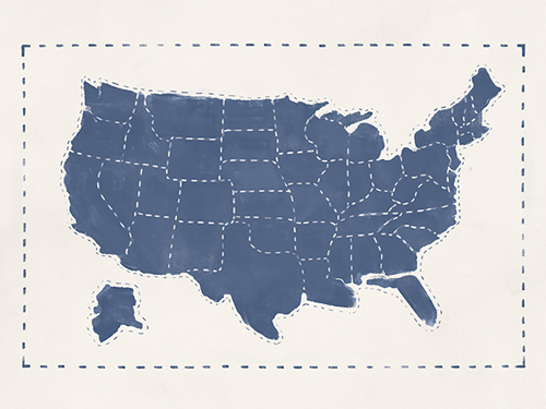 Denim Cowboy - Map - Lisa McCandless