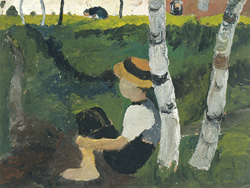 Boy Under Birch Tree - Paula Modersohn-Becker