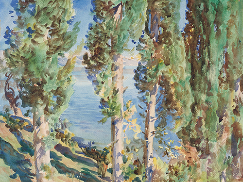 Corfu, Cypresses - John Singer Sargent