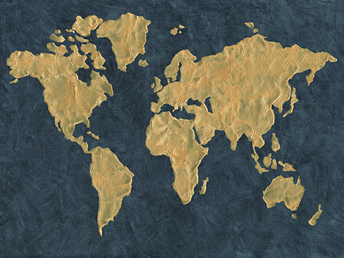 World Map - Painterly - Ingrid Muskovy