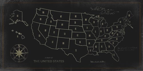 Map of The United States - Ken Hurd