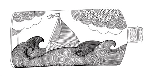 Dream Ship in a Bottle - Virginia Kraljevic
