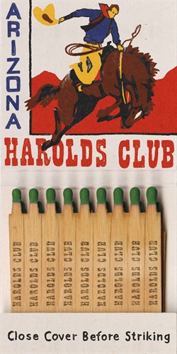 Harolds Club Matchbook - Kristine Hegre