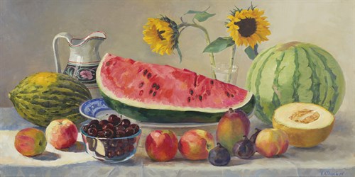 Still Life With Watermelon - Valeriy Chuikov