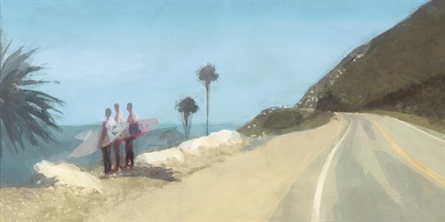 Surfers At The Point - Malcolm Sanders