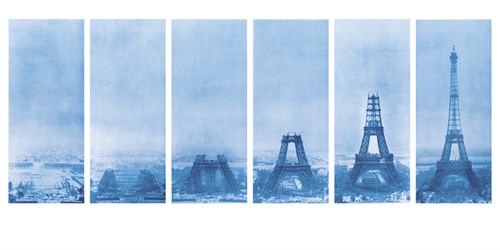 Construction of the Eiffel Tower - Blueprint - The Vintage Collection