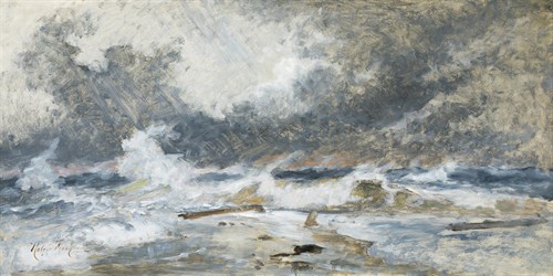 The Sea in Turmoil - Holger Drachmann