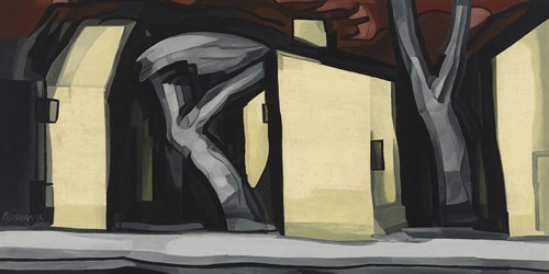 A Situation in Yellow, 1933 - Oscar Florianus Bluemner
