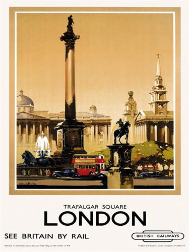 London - Trafalgar Square - The Vintage Collection