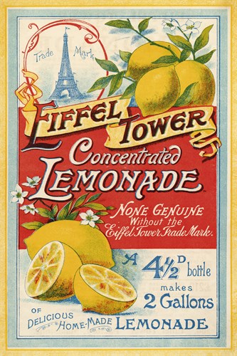 Eiffel Tower Concentrated Lemonade, 1900 - The Vintage Collection
