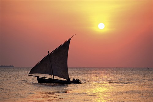 Dhow at Sunset - Lee Frost