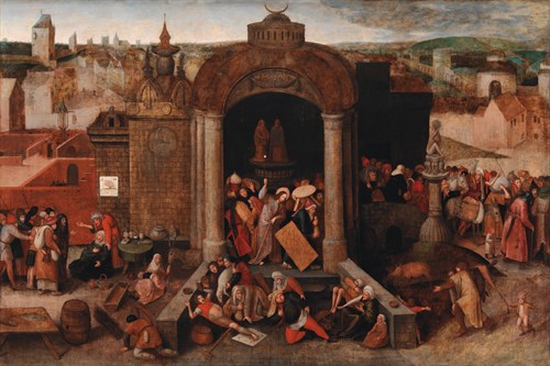 Christ Driving the Traders from the Temple - Pieter Bruegel the Elder