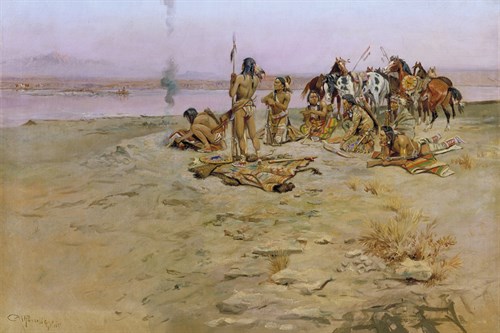 The Signal Fire - Charles Marion Russell