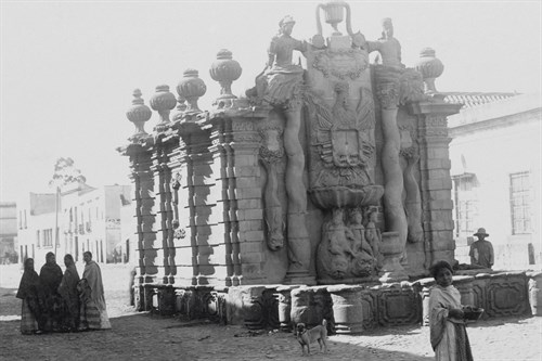 Old Aztec Fountain, 1898 - Historic Collection