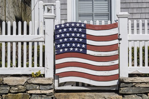 Stars and Stripes - Fence - Walter Bibikow