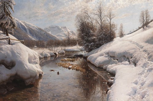 Winter Sun in the Engadin - Peder Mork Monsted