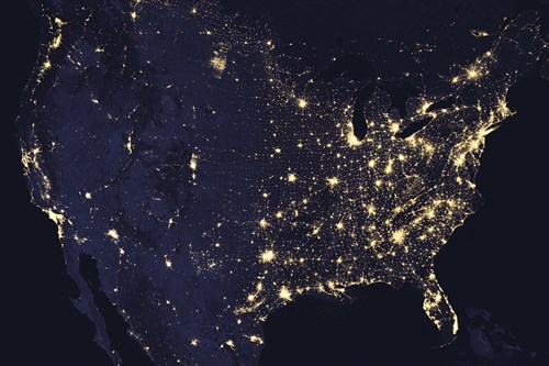 City Lights of the United States - Contemporary Photography