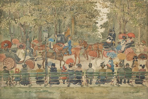 Central Park, c.1901 - Maurice Prendergast