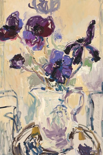 Still Life with Purple Flowers - Lilia Orlova Holmes