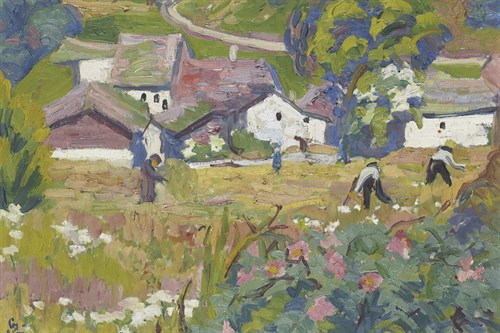 Paesaggio d'estate (Sommerlandschaft) - Giovanni Giacometti