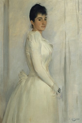 Portrait of Montserrat Carbó - Ramon Casas