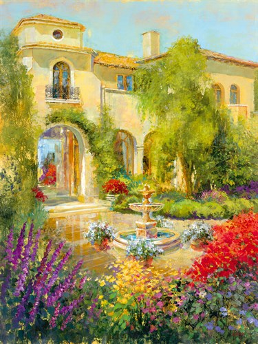 Spanish Courtyard II - Longo