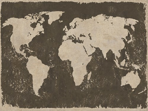 World Map - Rustic - Paul Duncan