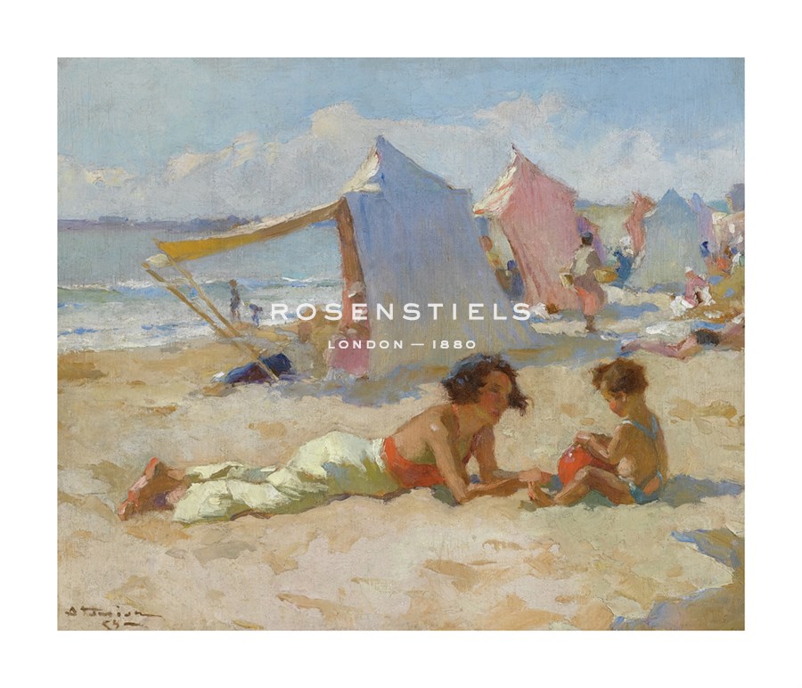 Playing on the Beach - Charles Atamian