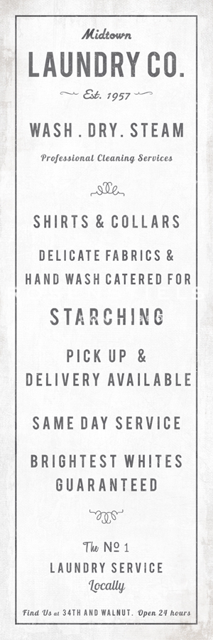 Midtown Laundry Co. - The Vintage Collection
