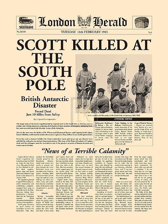 Scott Killed at the South Pole - The Vintage Collection