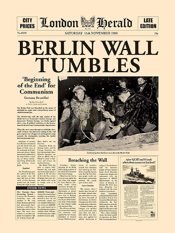 Berlin Wall Tumbles - The Vintage Collection
