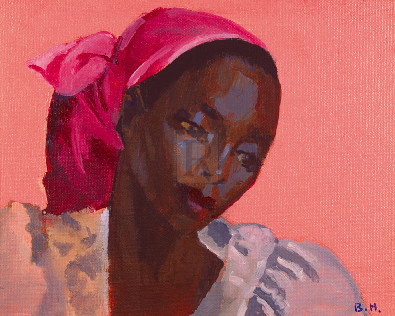 Lady in a Pink Headtie, 1995 - Boscoe Holder