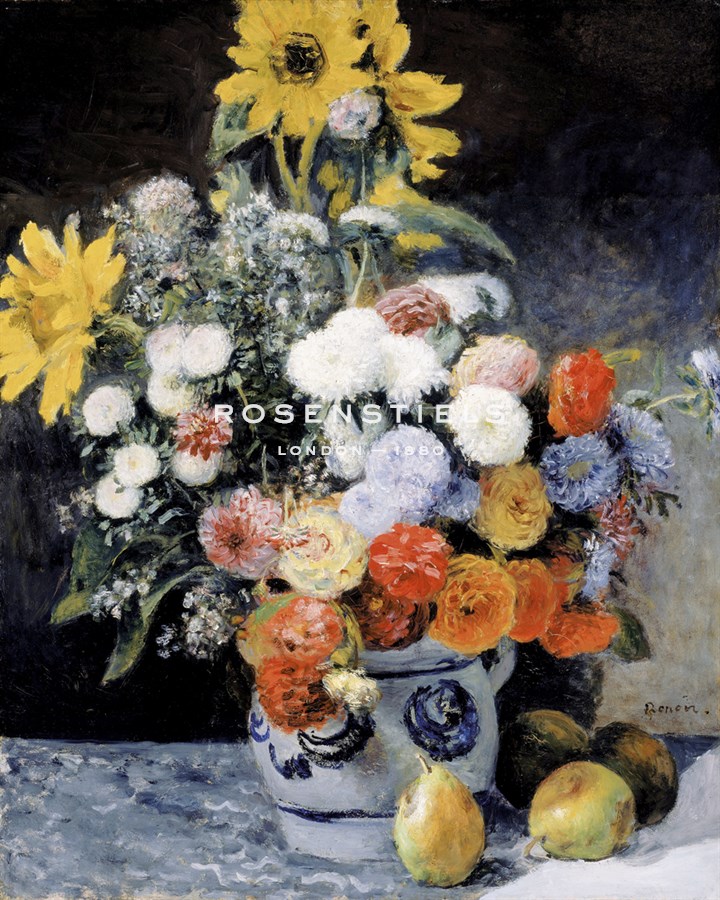 Mixed Flowers in an Earthenware Pot, c1869 - Pierre Auguste Renoir