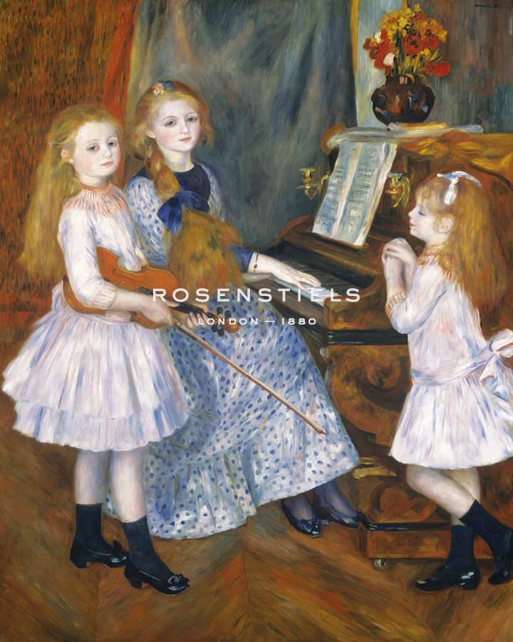 The Daughters of Catulle Mendes, Huguette, Claudine, and Helyonne - Pierre Auguste Renoir