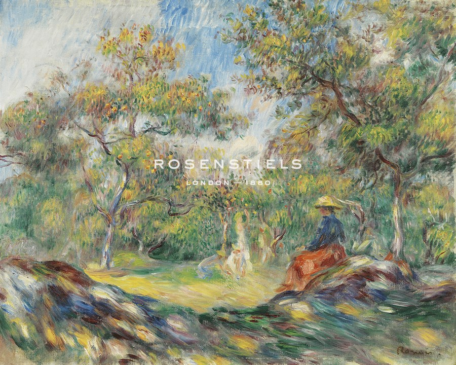 Woman in a Landscape - Pierre Auguste Renoir