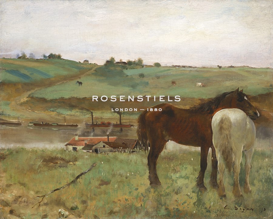 Horses in a Meadow, 1871 - Edgar Degas