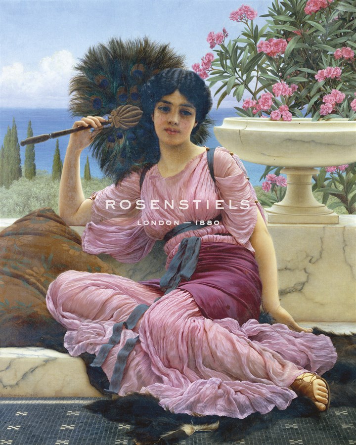 Peacock Fan - John William Godward