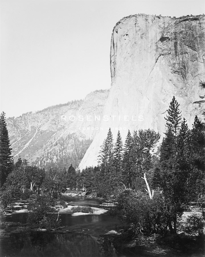El Capitain - 3600 ft., Yosemite - Carleton E Watkins