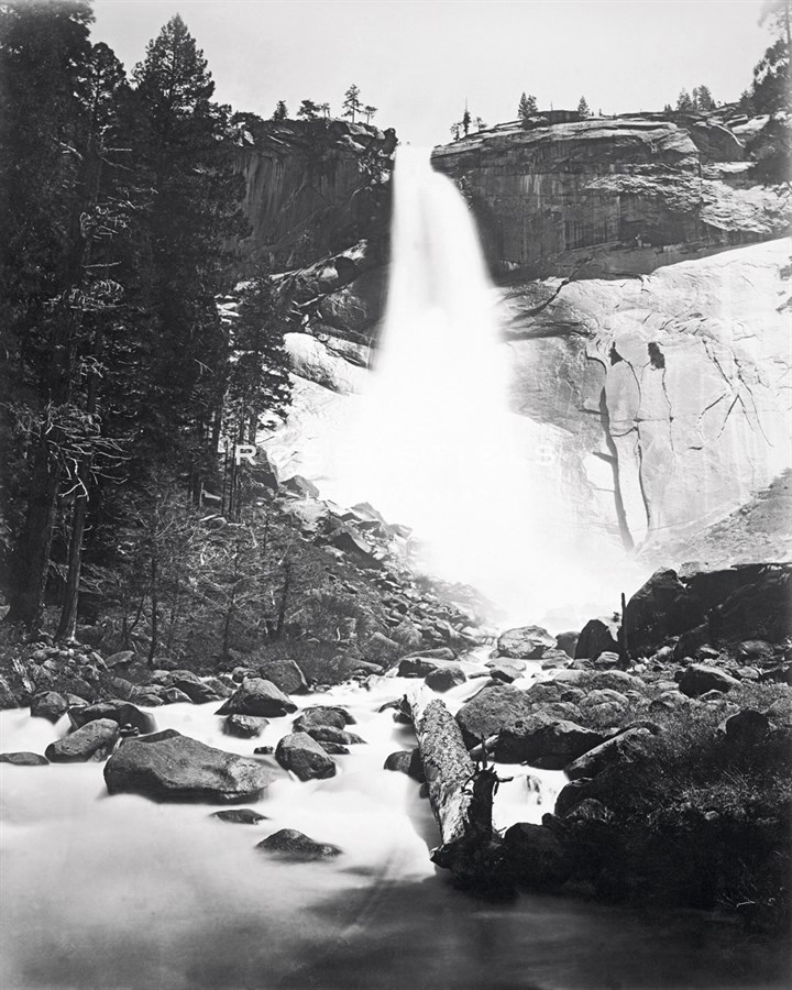 Nevada Fall, Yosemite - Carleton E Watkins
