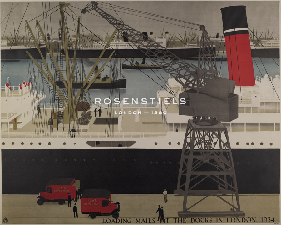 Loading Mails at the Docks in London - Harold Sandys Williamson