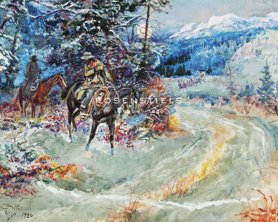 An Unscheduled Stop - Charles Marion Russell