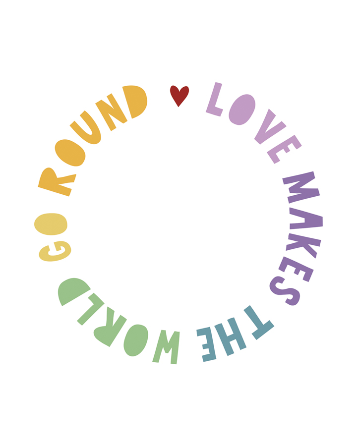 Rainbow Words - Love - Archie Stone