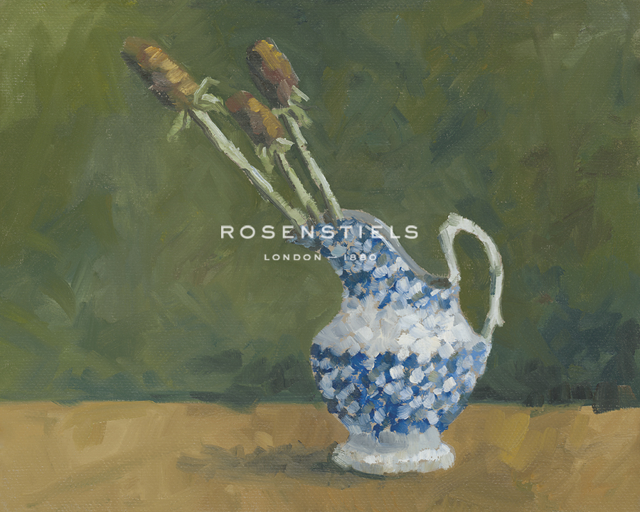 Blue Jug with Stems - Steven Johnson