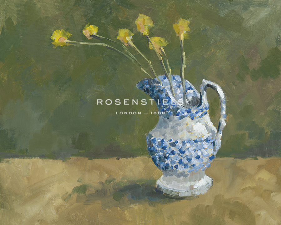 Blue Jug with Flowers - Steven Johnson